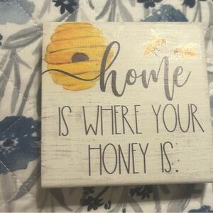 Wooden Block Sign home decor